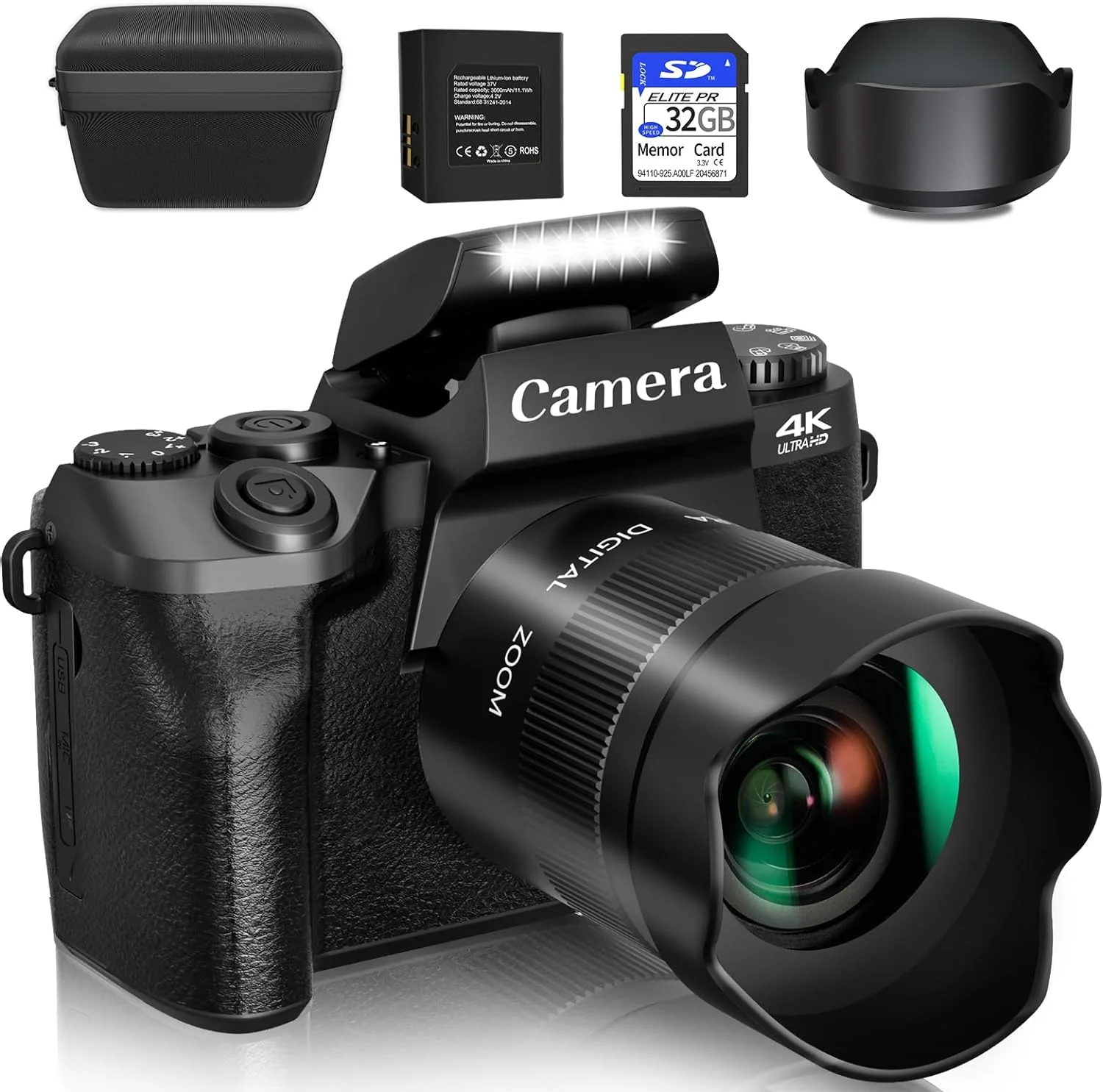 Saneen Digital Camera, 4k Cameras for Photography & Video